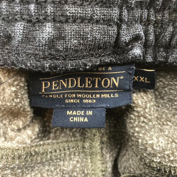Pendleton Mens Jogger Pants Size XXL Olive Green Sweatpants Activewear Pull On - Picture 8 of 14